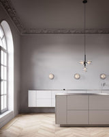 Luminae Glass Sphere Pendant Light Modern Nordic Hanging Lamp for Kitchen and Dining Room