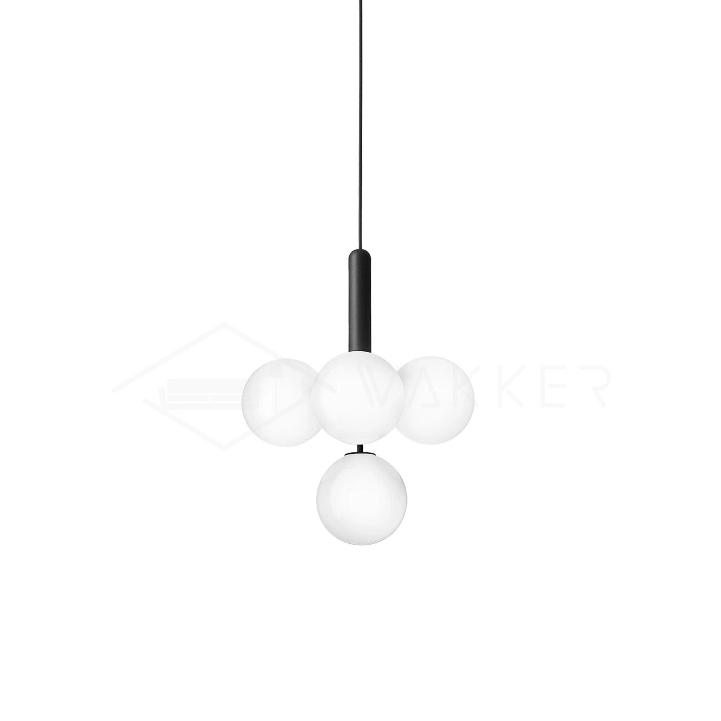 Luminae Glass Sphere Pendant Light Modern Nordic Hanging Lamp for Kitchen and Dining Room