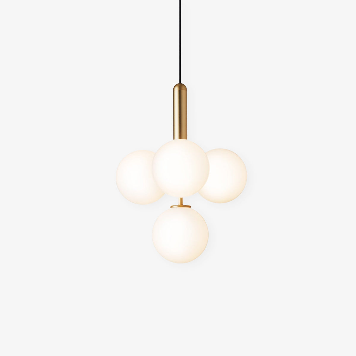 Luminae Glass Sphere Pendant Light Modern Nordic Hanging Lamp for Kitchen and Dining Room