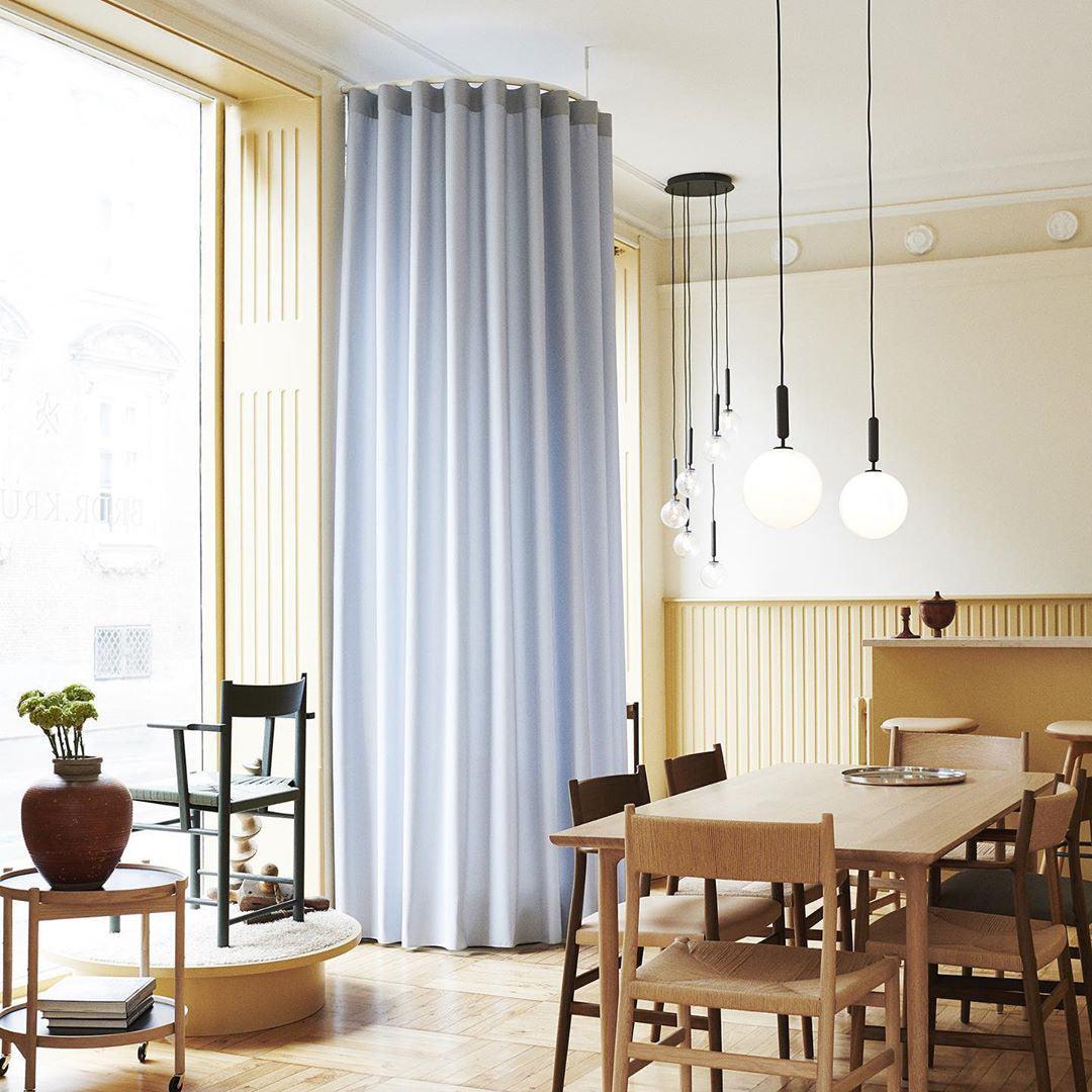 Luminae Glass Sphere Pendant Light Modern Nordic Hanging Lamp for Kitchen and Dining Room