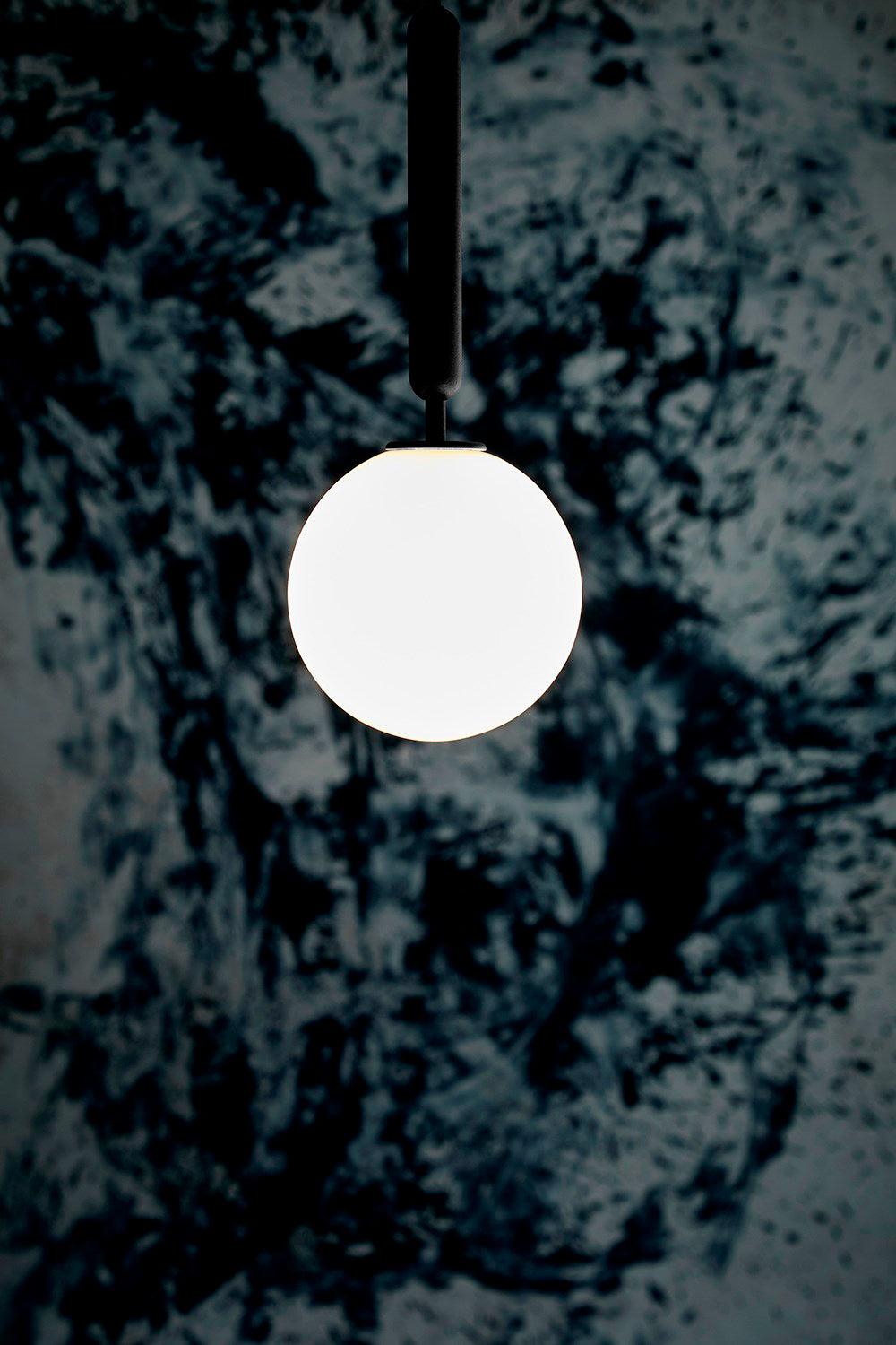 Luminae Glass Sphere Pendant Light Modern Nordic Hanging Lamp for Kitchen and Dining Room
