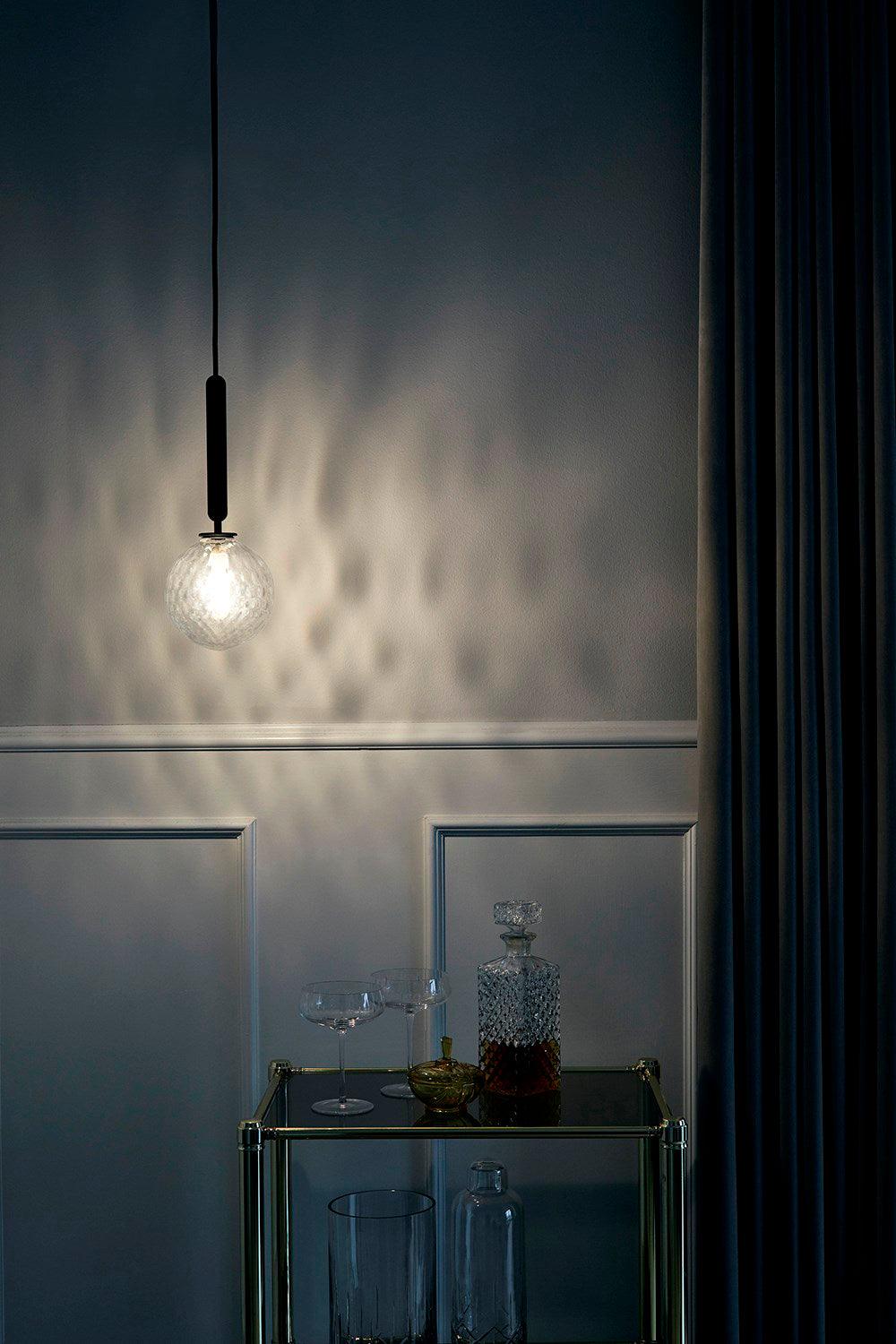 Luminae Glass Sphere Pendant Light Modern Nordic Hanging Lamp for Kitchen and Dining Room