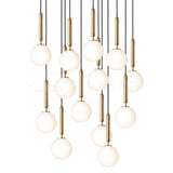 Luminae Glass Sphere Pendant Light Modern Nordic Hanging Lamp for Kitchen and Dining Room