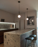 Luminae Glass Sphere Pendant Light Modern Nordic Hanging Lamp for Kitchen and Dining Room