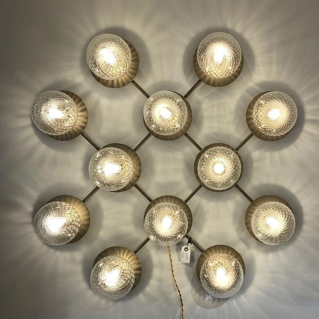 Lunara Modern Glass Globe Wall Sconce and Ceiling Light for Entryway or Hallway