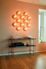 Lunara Modern Glass Globe Wall Sconce and Ceiling Light for Entryway or Hallway