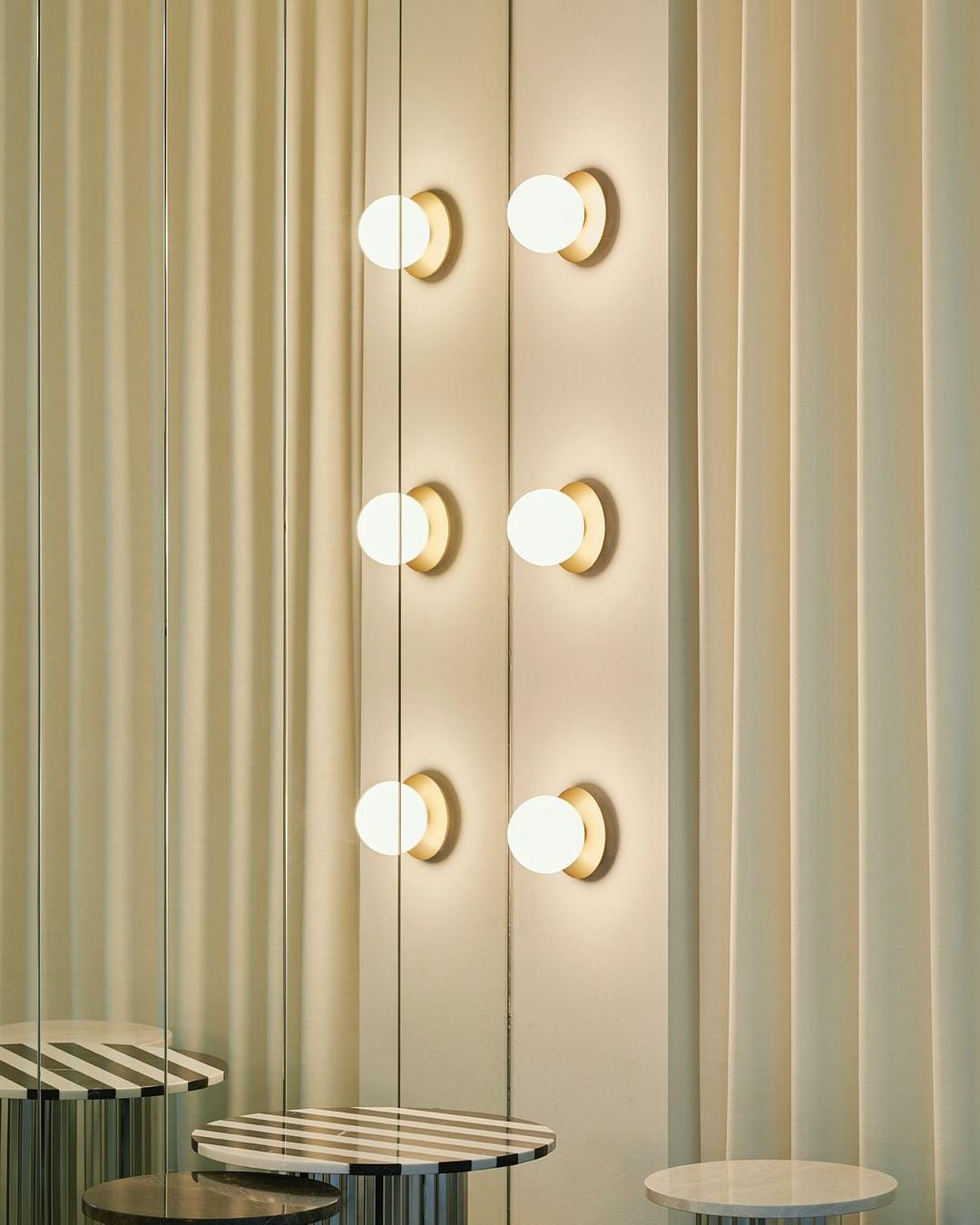 Lunara Modern Glass Globe Wall Sconce and Ceiling Light for Entryway or Hallway
