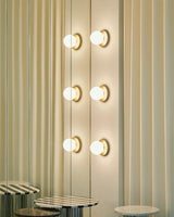 Lunara Modern Glass Globe Wall Sconce and Ceiling Light for Entryway or Hallway