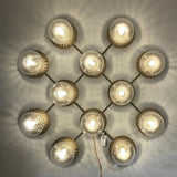 Lunara Modern Glass Globe Wall Sconce and Ceiling Light for Entryway or Hallway