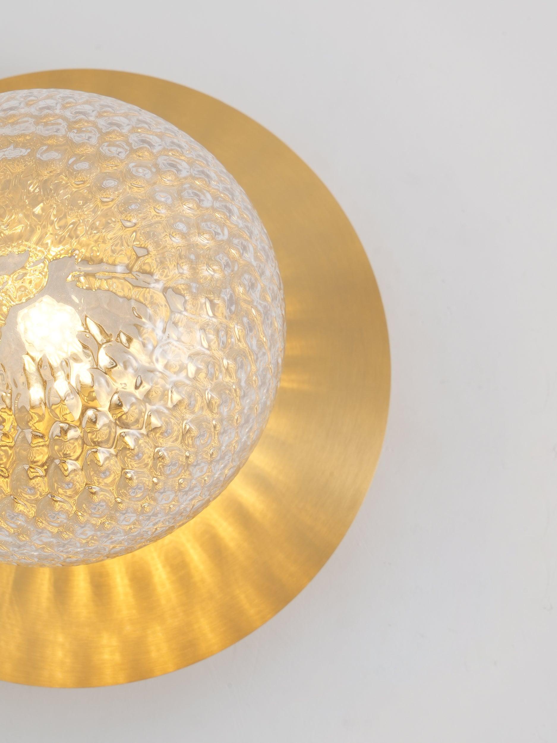 Lunara Modern Glass Globe Wall Sconce and Ceiling Light for Entryway or Hallway
