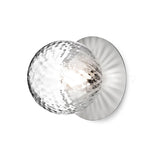 Lunara Modern Glass Globe Wall Sconce and Ceiling Light for Entryway or Hallway