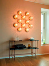 Lunara Modern Glass Globe Wall Sconce and Ceiling Light for Entryway or Hallway