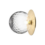 Lunara Modern Glass Globe Wall Sconce and Ceiling Light for Entryway or Hallway