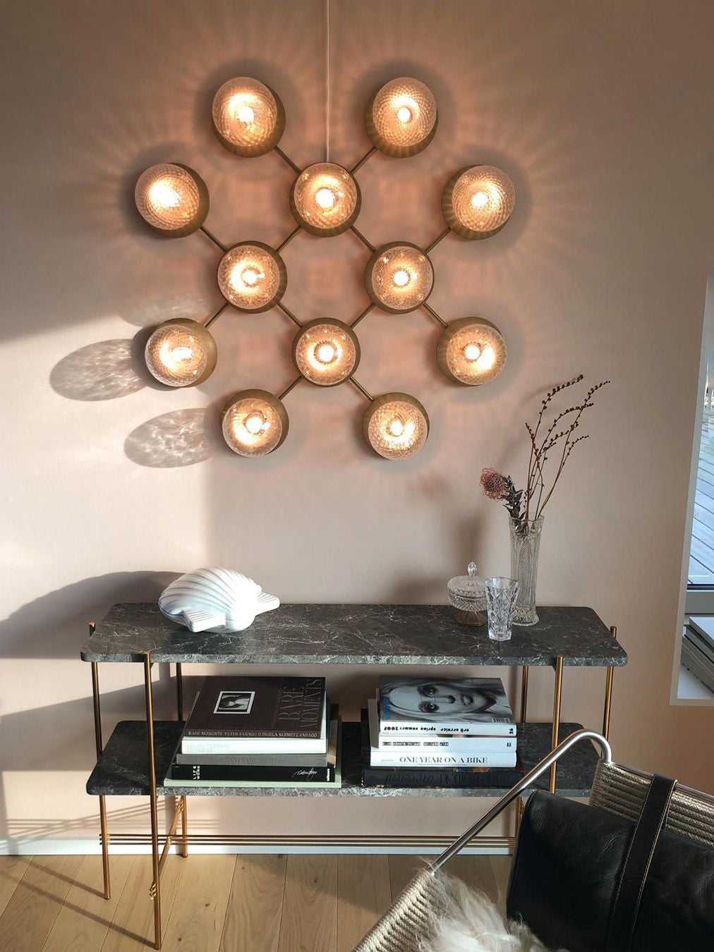 Lunara Modern Glass Globe Wall Sconce and Ceiling Light for Entryway or Hallway