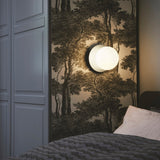 Lunara Modern Glass Globe Wall Sconce and Ceiling Light for Entryway or Hallway