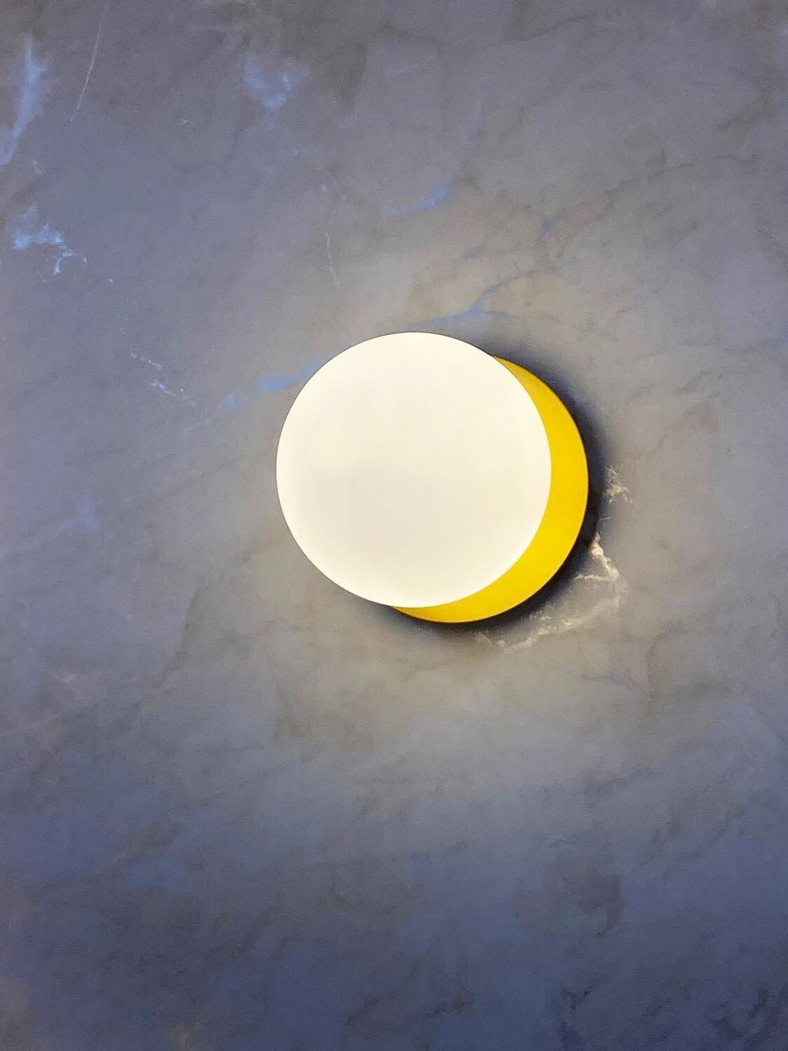 Lunara Modern Glass Globe Wall Sconce and Ceiling Light for Entryway or Hallway