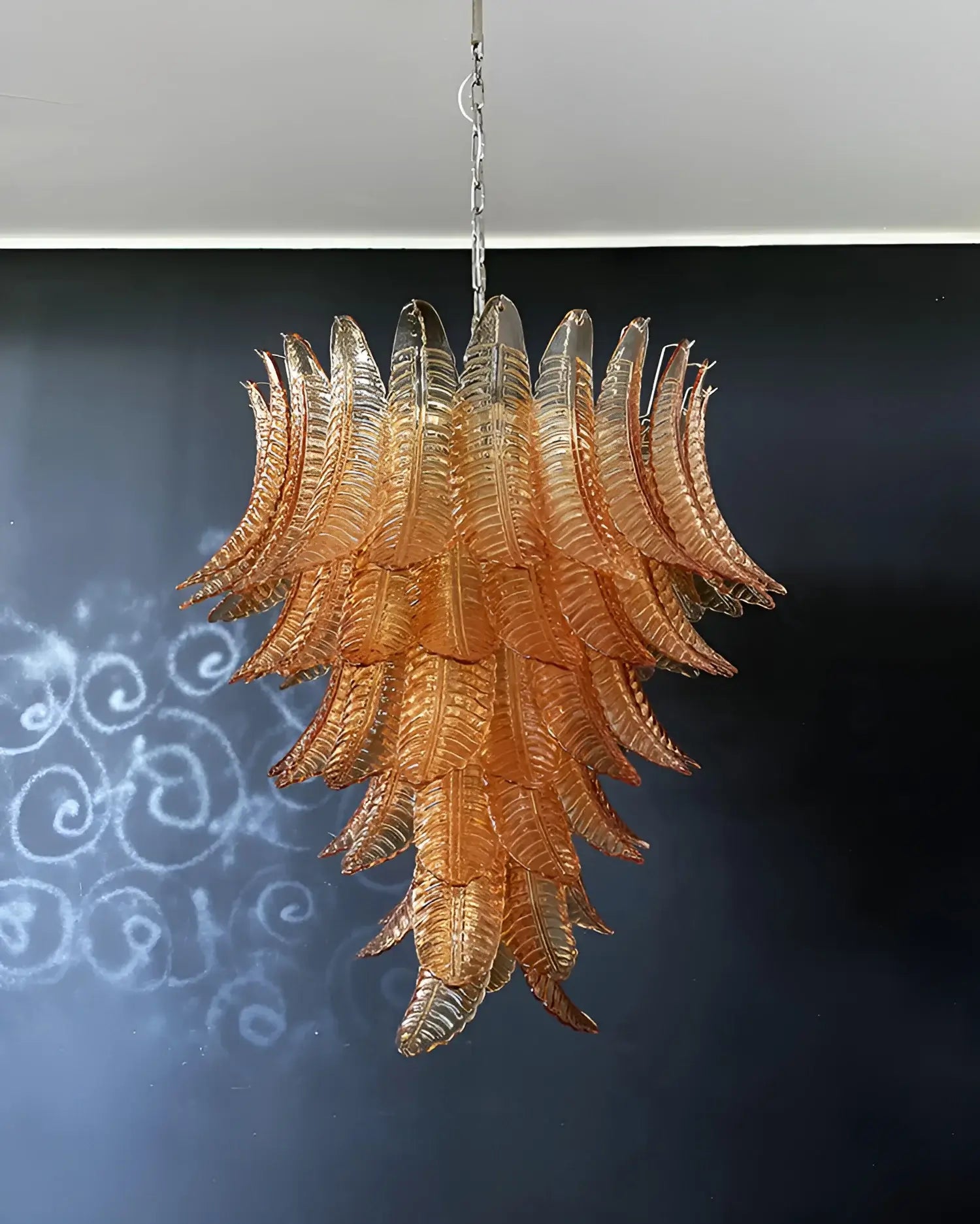 luxurious-murano-style-amber-glass-petal-chandelier-elegant-handcrafted-ceiling-light-fixture