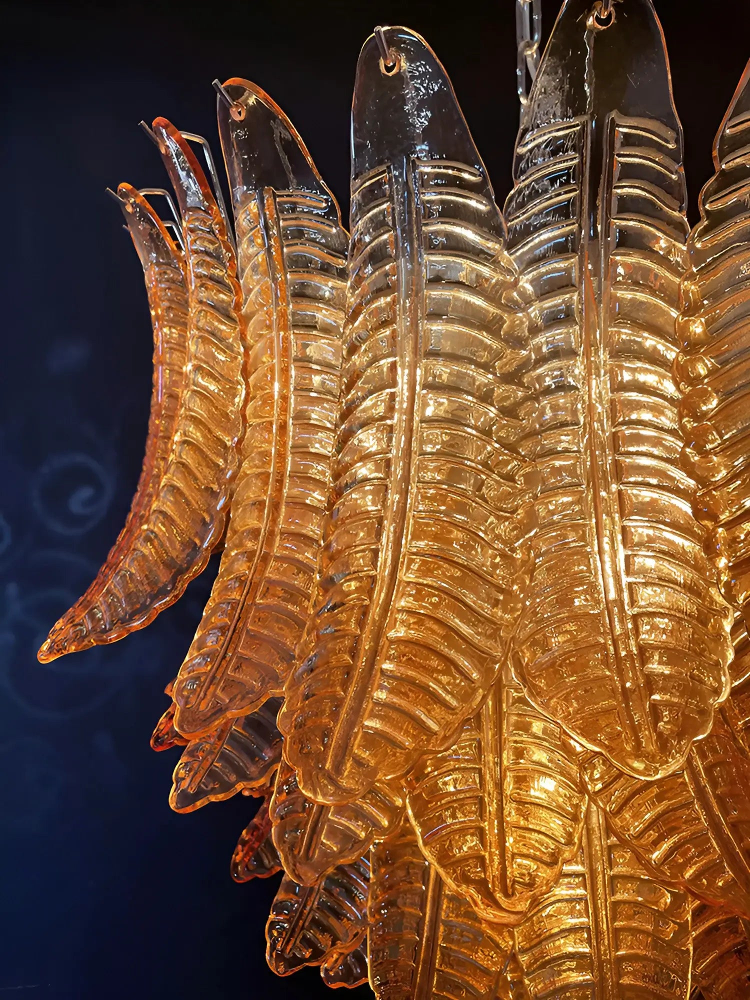 luxurious-murano-style-amber-glass-petal-chandelier-elegant-handcrafted-ceiling-light-fixture