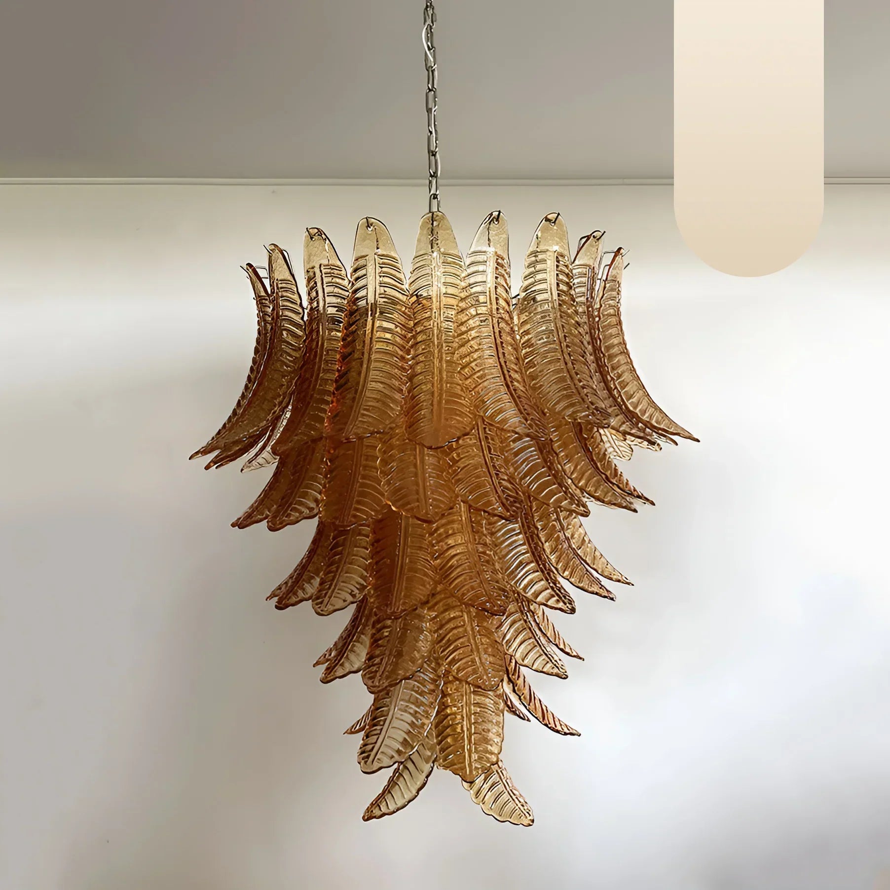 luxurious-murano-style-amber-glass-petal-chandelier-elegant-handcrafted-ceiling-light-fixture