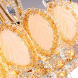 Luxury 8 Light Round Crystal Chandelier for Living Room Vintage Gold Silver Metal Pendant Light Fixture