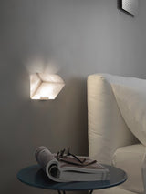 Luxury Alabaster LED Sconce Minimalist Wall Light for Staircase and Bedroom