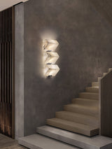 Luxury Alabaster LED Sconce Minimalist Wall Light for Staircase and Bedroom
