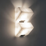 Luxury Alabaster LED Sconce Minimalist Wall Light for Staircase and Bedroom