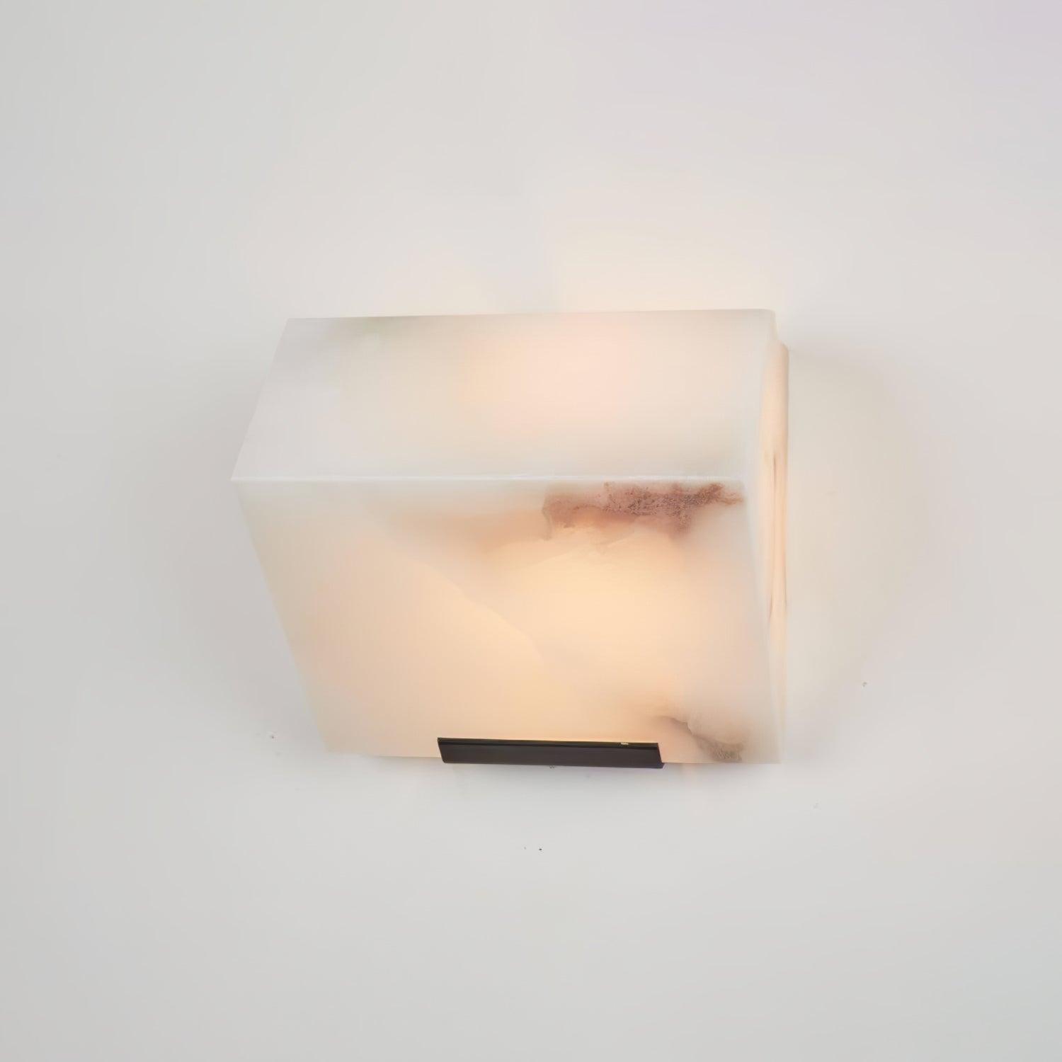 Luxury Alabaster LED Sconce Minimalist Wall Light for Staircase and Bedroom