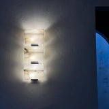 Luxury Alabaster LED Sconce Minimalist Wall Light for Staircase and Bedroom