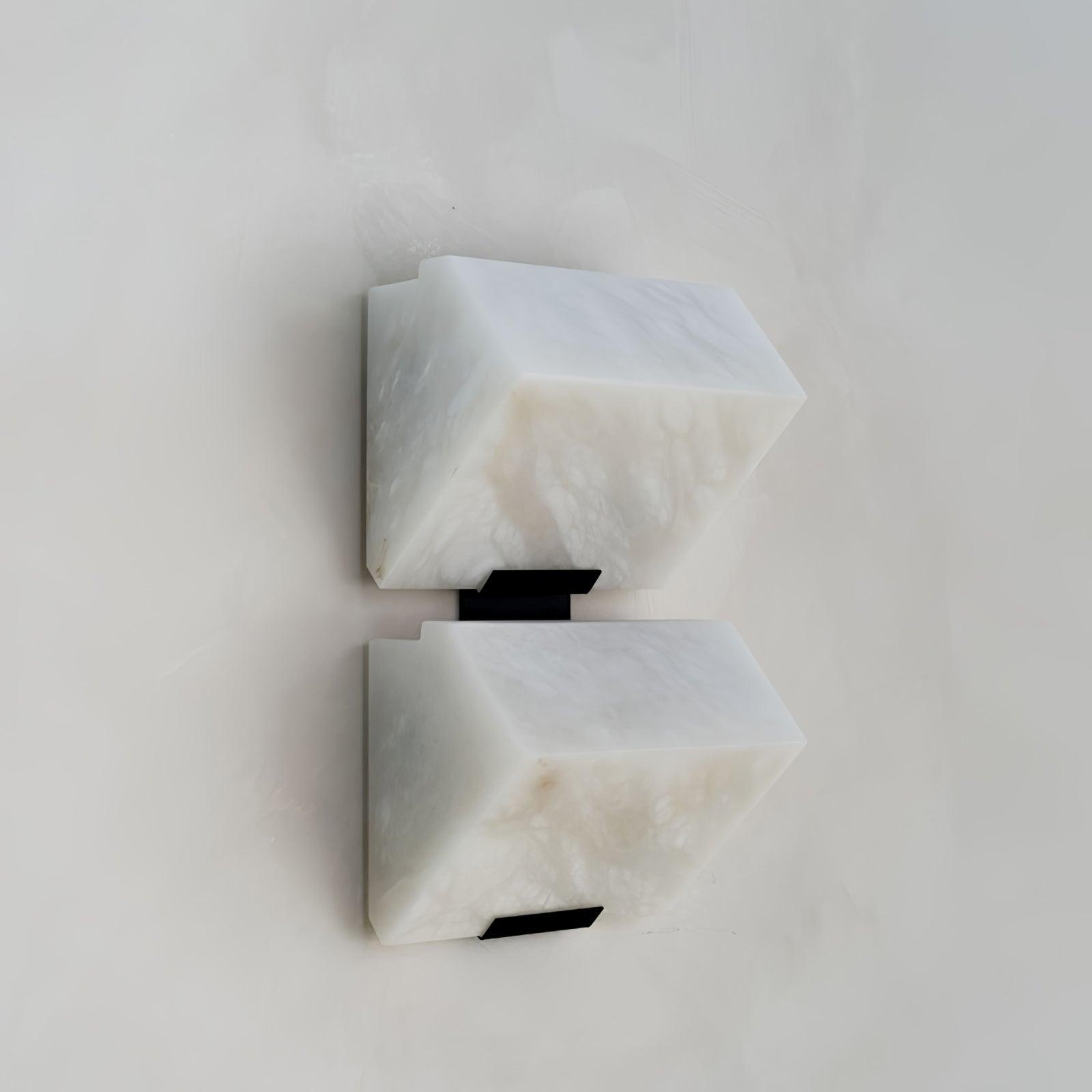 Luxury Alabaster LED Sconce Minimalist Wall Light for Staircase and Bedroom