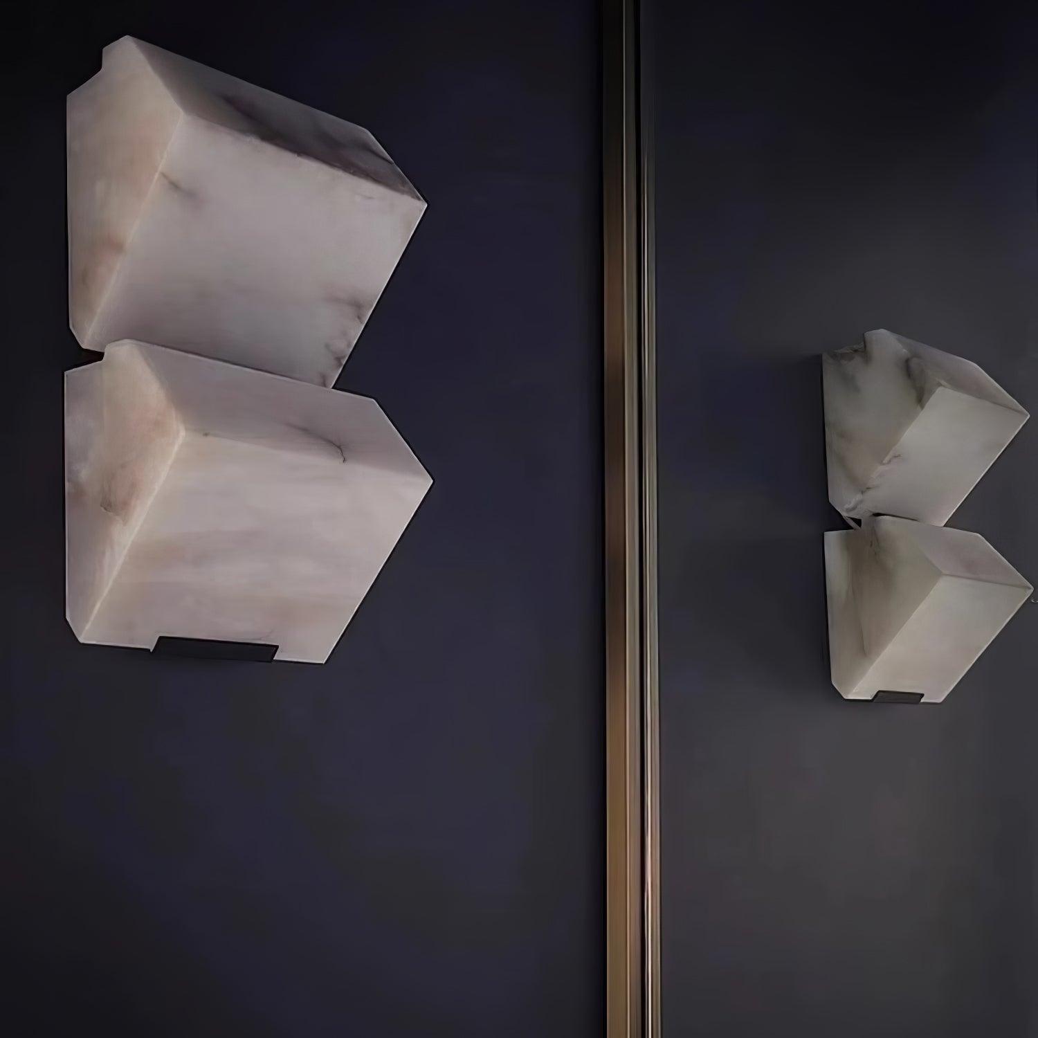 Luxury Alabaster LED Sconce Minimalist Wall Light for Staircase and Bedroom