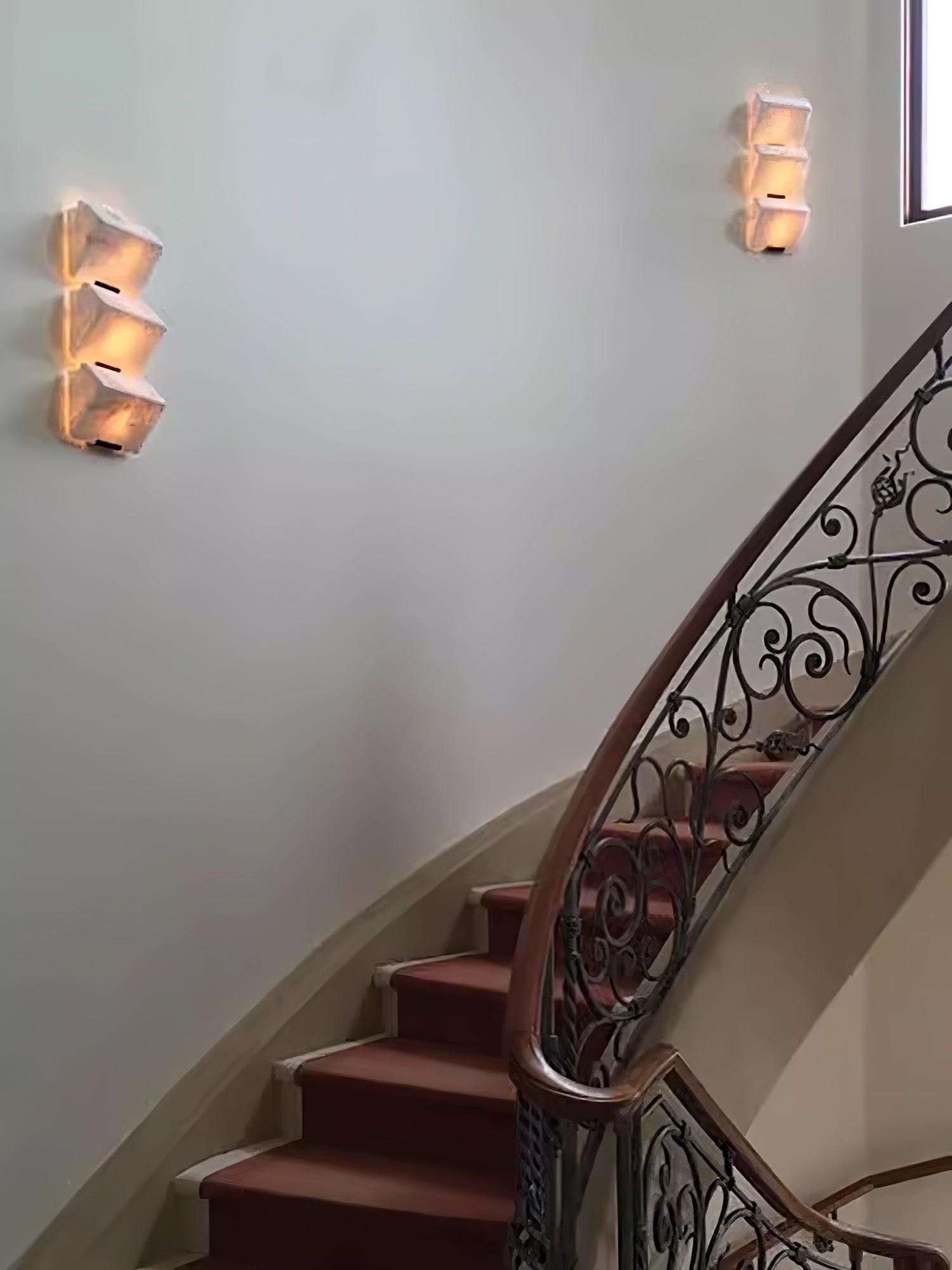 Luxury Alabaster LED Sconce Minimalist Wall Light for Staircase and Bedroom