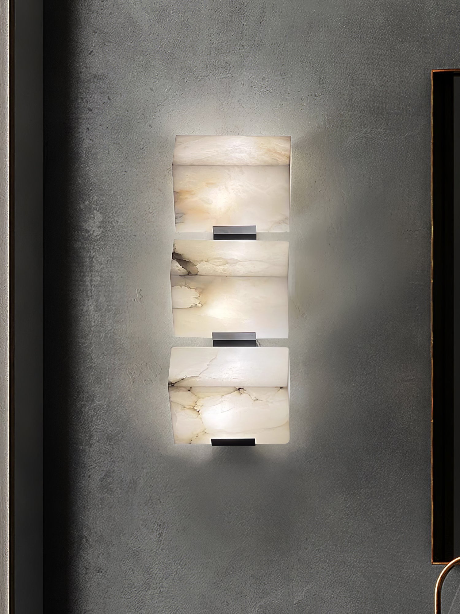 Luxury Alabaster LED Sconce Minimalist Wall Light for Staircase and Bedroom