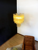 luxury-amber-glass-tube-chandelier-modern-murano-style-pendant-light-with-metal-frame