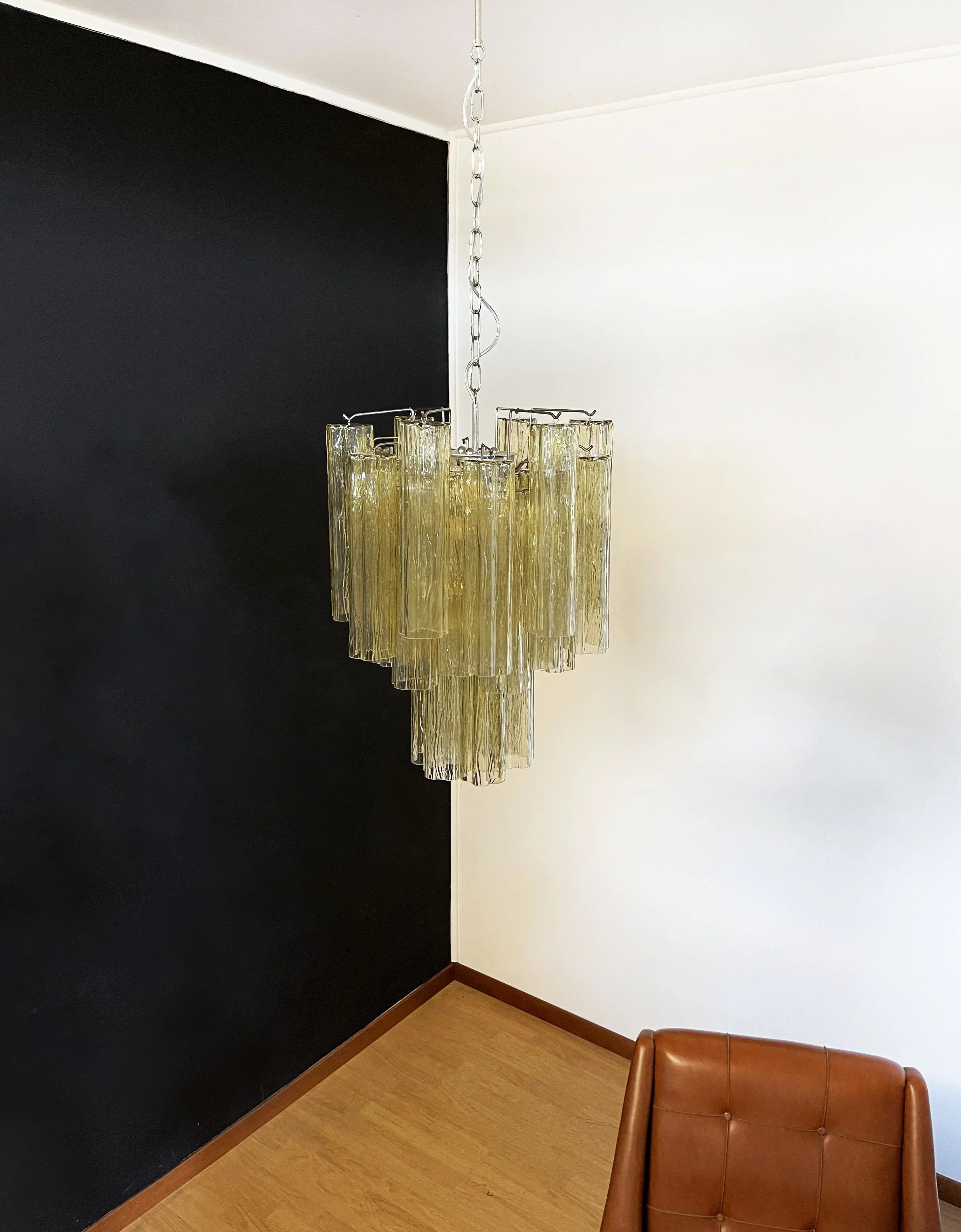 luxury-amber-glass-tube-chandelier-modern-murano-style-pendant-light-with-metal-frame