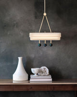 Luxury Art Deco Spate Wall Sconce with Marble Spheres and Opal Glass Shade