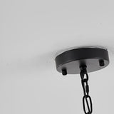 Luxury Black Metal and Crystal Strip LED Chandelier 3 Color Dimming Pendant Light