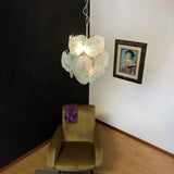 luxury-blue-murano-glass-disk-chandelier-vintage-style-lighting-for-dining-room