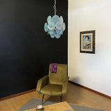 luxury-blue-murano-glass-disk-chandelier-vintage-style-lighting-for-dining-room