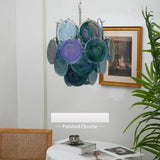 luxury-blue-murano-glass-disk-chandelier-vintage-style-lighting-for-dining-room