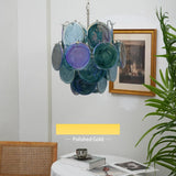 luxury-blue-murano-glass-disk-chandelier-vintage-style-lighting-for-dining-room
