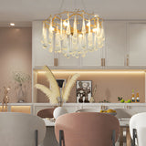Luxury Bubble Crystal Raindrop Chandelier Modern Gold Tree Branch Hanging Light Fixture