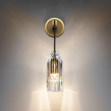 Luxury Chatelet Hand Carved Crystal and Polished Brass Wall Sconce Lighting