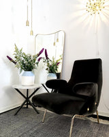 Luxury Clear Crystal Glass LED Pendant Lamp with Brass Fixture for Indoor Decor