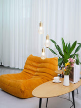Luxury Clear Crystal Glass LED Pendant Lamp with Brass Fixture for Indoor Decor