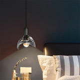 Luxury Copper LED Crystal Pendant Lamp Nordic Single Hanging Light for Dining Room and Bedroom