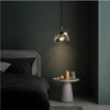 Luxury Copper LED Crystal Pendant Lamp Nordic Single Hanging Light for Dining Room and Bedroom