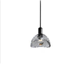 Luxury Copper LED Crystal Pendant Lamp Nordic Single Hanging Light for Dining Room and Bedroom