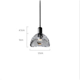 Luxury Copper LED Crystal Pendant Lamp Nordic Single Hanging Light for Dining Room and Bedroom