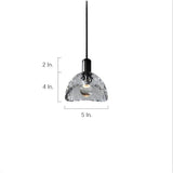 Luxury Copper LED Crystal Pendant Lamp Nordic Single Hanging Light for Dining Room and Bedroom